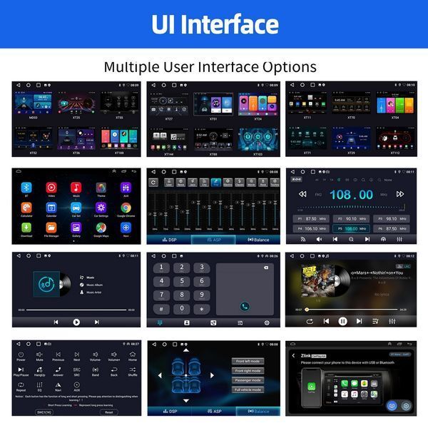 7&rdquo; 1-DIN мултимедия с Android 14 и изваждащ се дисплей, RDS, 4GB/64GB, CarPlay AndroidAuto