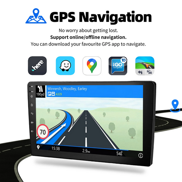 9&rdquo; 2-DIN мултимедия с Android 14, 4G/LTE, RDS, 6/128GB, CarPlay и AndroidAuto